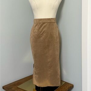 Wilfred Faux Suede Stretch Pencil Skirt | Size 4,boho, hippy vibe